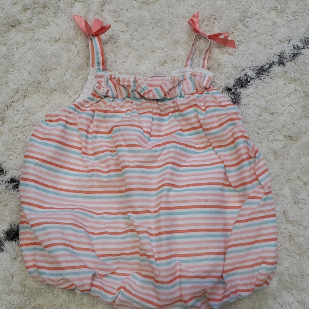 Striped summer romper
